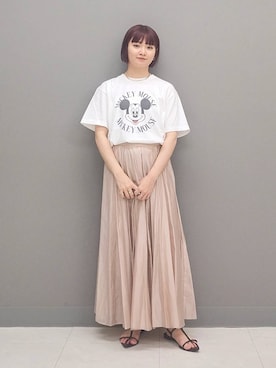 「GOOD ROCK SPEED（グッドロックスピード）のアイテム」を使った、ノノカさん（レディース・156cm）の夏コーディネート