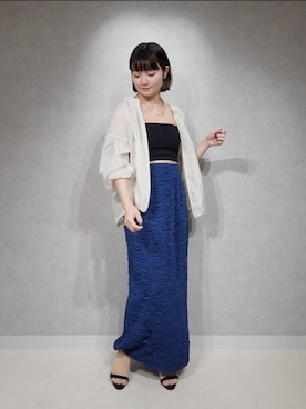 「アパートバイローリーズ」｜「アイテム（キャミソール）」を使った、ノノカさん（レディース・156cm）の夏コーディネート