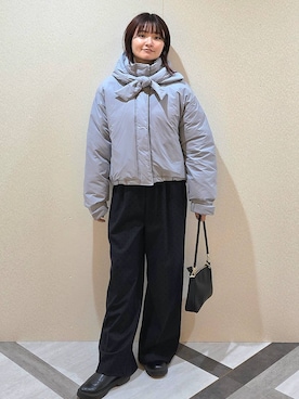 「アイテム（ブルゾン）」を使った、ノノカさん（レディース・156cm・20代）の秋コーディネート