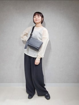 「アパートバイローリーズ」｜「アイテム（ローファー）」を使った、ノノカさん（レディース・156cm）の夏コーディネート