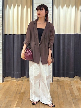 「アイテム（チョーカー）」を使った、ノノカさん（レディース・156cm・20代）の夏コーディネート