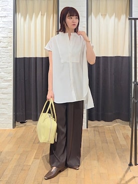 「アイテム（バングル/リストバンド）」を使った、ノノカさん（レディース・156cm・20代）の夏コーディネート