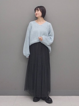 「A part by（アパートバイ）のアイテム（シューズ）」を使った、ノノカさん（レディース・156cm）の秋コーディネート