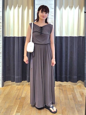 「アイテム（バングル/リストバンド）」を使った、ノノカさん（レディース・156cm・20代）の夏コーディネート