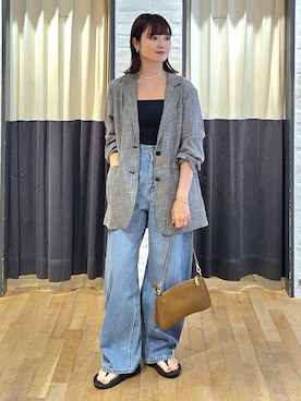 「アイテム（バングル/リストバンド）」を使った、ノノカさん（レディース・156cm・20代）の夏コーディネート