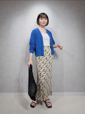 「A part by（アパートバイ）のアイテム（ハンドバッグ）」を使った、ノノカさん（レディース・156cm）の夏コーディネート
