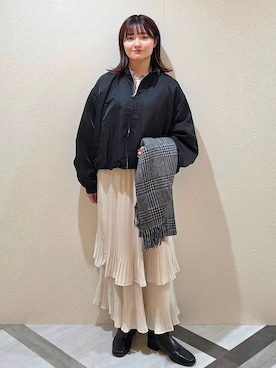 「アイテム（チョーカー）」を使った、ノノカさん（レディース・156cm・20代）の秋コーディネート