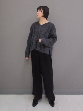 「e/rm」｜ノノカさん（レディース・156cm）の秋コーディネート