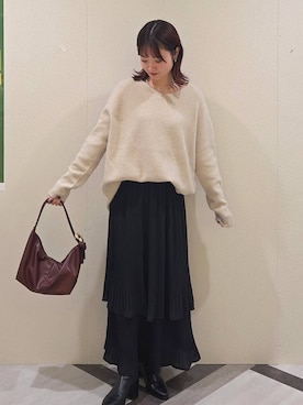 「アイテム（チョーカー）」を使った、ノノカさん（レディース・156cm・20代）の秋コーディネート