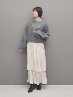 「SNAP_apart by lowrys」｜ノノカさん（レディース・156cm）の冬コーディネート