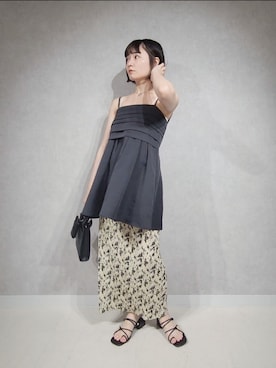 「アパートバイローリーズ」｜「アイテム（キャミソール）」を使った、ノノカさん（レディース・156cm）の夏コーディネート