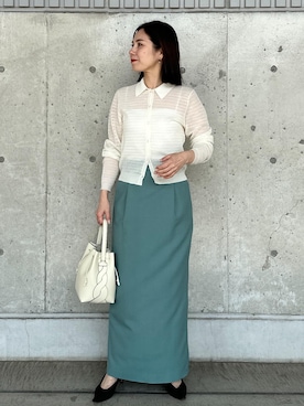 「フェスコーデ」｜「アイテム（パンプス）」を使った、かおちゃんさん（レディース・156cm）の春コーディネート