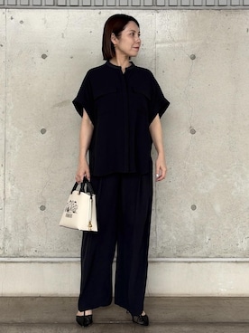 「ROPE'（ロペ）のアイテム（パンツ）」を使った、かおちゃんさん（レディース・156cm）の春コーディネート