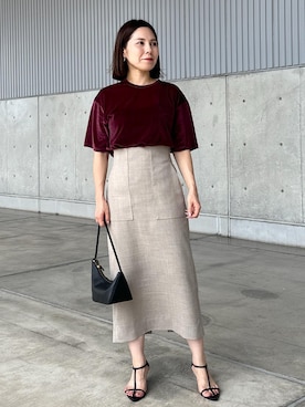 「アイテム（ハンドバッグ）」を使った、かおちゃんさん（レディース・156cm・40代）の夏コーディネート
