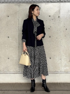 「ROPE'（ロペ）のアイテム」を使った、かおちゃんさん（レディース・156cm）の冬コーディネート