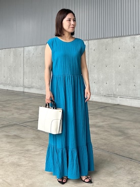 「アイテム（ワンピース/ドレス）」を使った、かおちゃんさん（レディース・156cm・40代）の夏コーディネート