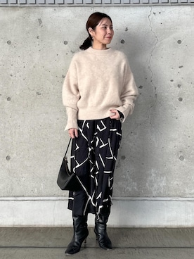 「アイテム（ワンピース/ドレス）」を使った、かおちゃんさん（レディース・156cm・40代）の冬コーディネート