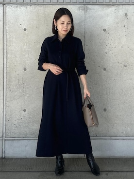 「アイテム（ワンピース）」を使った、かおちゃんさん（レディース・156cm・40代）の秋コーディネート