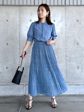 「アイテム（ワンピース/ドレス）」を使った、かおちゃんさん（レディース・156cm・40代）の夏コーディネート
