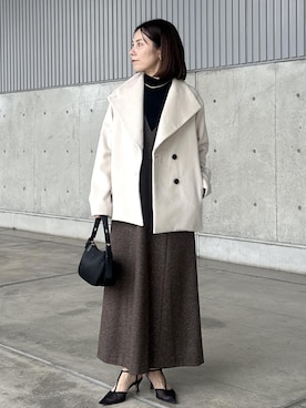 「アイテム（ワンピース/ドレス）」を使った、かおちゃんさん（レディース・156cm）の秋コーディネート