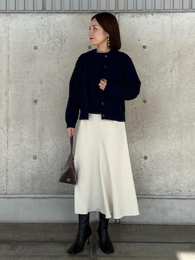 「アイテム（ピアス（両耳用））」を使った、かおちゃんさん（レディース・156cm・40代）の冬コーディネート