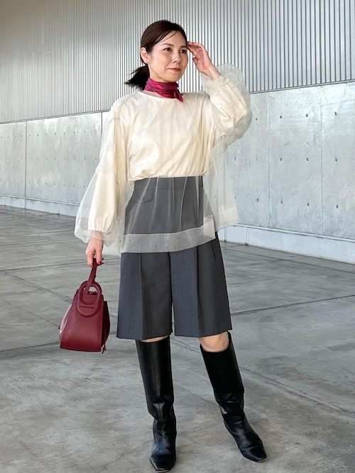 セール】ウールモヘヤ2タックハーフパンツ/セットアップ対応（その他