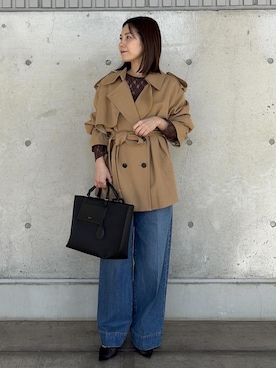 「ROPE'（ロペ）のアイテム」を使った、かおちゃんさん（レディース・156cm）の冬コーディネート