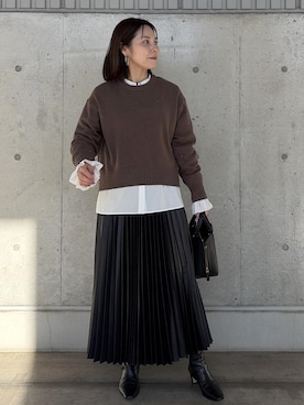 かおちゃんさん（レディース・156cm）の冬コーディネート