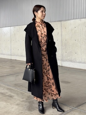 「アイテム（ワンピース/ドレス）」を使った、かおちゃんさん（レディース・156cm・40代）の秋コーディネート