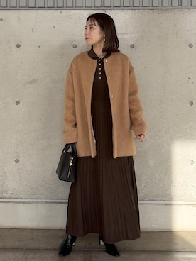 「E'POR（エポール）のアイテム」を使った、かおちゃんさん（レディース・156cm）の冬コーディネート