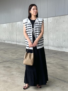 「アイテム（ワンピース）」を使った、かおちゃんさん（レディース・156cm・40代）の夏コーディネート