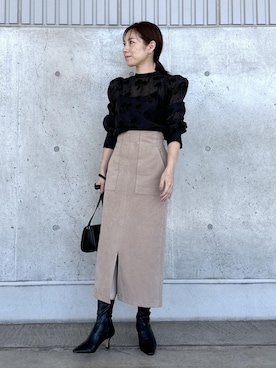 かおちゃんさん（レディース・156cm）の秋コーディネート