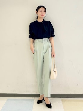 「24SS春の新作」｜minamiさん（レディース・155cm）の冬コーディネート