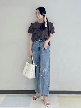 「VIS（ビス）のアイテム」を使った、minamiさん（レディース・155cm）の夏コーディネート