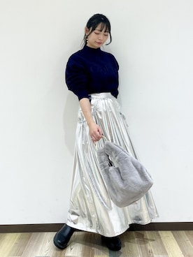 minamiさん（レディース・155cm）の冬コーディネート