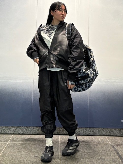 adidas by Stella McCartney プリント柄ウーブン ボンバー【adidas by
