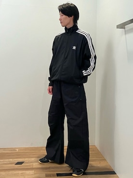 「アイテム（ジャージ）」を使った、KSさん（メンズ・172cm）の冬コーディネート