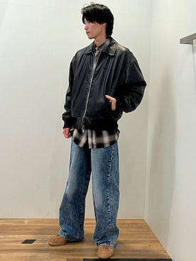 「adidas originals」｜「アイテム（ブルゾン）」を使った、KSさん（メンズ・172cm）の冬コーディネート