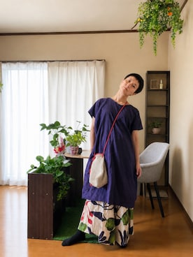 「marco masi（マルコマージ）のアイテム」を使った、モモセアオさん（レディース・157cm）の春コーディネート