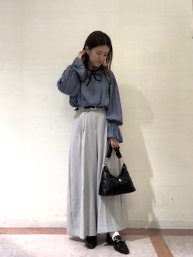 「Te chichi（テチチ）のアイテム（その他シューズ）」を使った、10mei20さん（レディース・158cm）の秋コーディネート