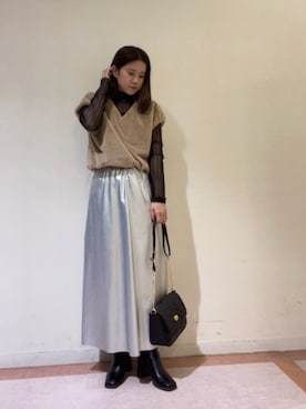 10mei20さん（レディース・158cm）の冬コーディネート