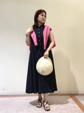「Te chichi TERRASSE（テチチテラス）のアイテム（ワンピース/ドレス）」を使った、10mei20さん（レディース・158cm）の春コーディネート