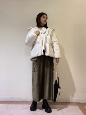 「Lugnoncure（ルノンキュール）のアイテム（その他アウター）」を使った、10mei20さん（レディース・158cm）の秋コーディネート