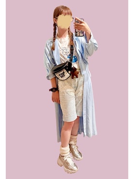 「VINTAGE（ヴィンテージ）のアイテム（トップス）」を使った、cursedbypinkさん（レディース・155cm）の秋コーディネート