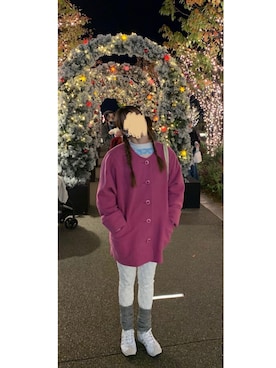 「アイテム（ノーカラーコート）」を使った、cursedbypinkさん（レディース・155cm）の秋コーディネート