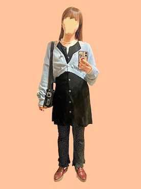 「COACH（コーチ）のアイテム（バッグ）」を使った、cursedbypinkさん（レディース・155cm）の春コーディネート