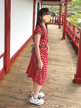 「VINTAGE（ヴィンテージ）のアイテム（ワンピース）」を使った、cursedbypinkさん（レディース・155cm）の夏コーディネート
