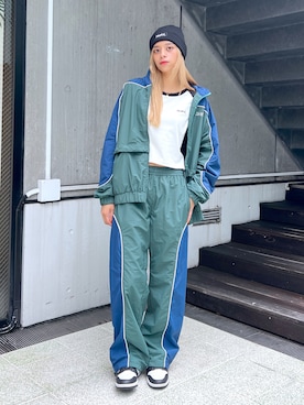 「x-girl_ootd」｜「アイテム（ジャケット/アウター）」を使った、Pamelaさん（レディース・161cm）の秋コーディネート