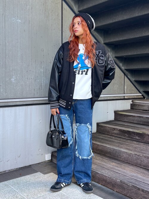 X-girl StorePamelaさんのデニムパンツを使ったコーディネート - ZOZOTOWN