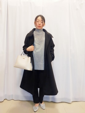 「DRESKIP（ドレスキップ）のアイテム（その他アウター）」を使った、anna0116hさん（レディース・157cm）の冬コーディネート